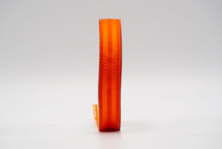 Оранжевая лента с двумя рядами и дизайном "V"_K1753-A20